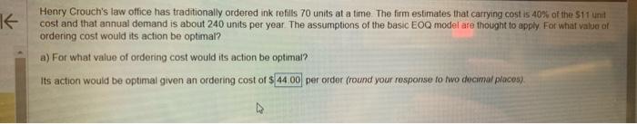 Henry Crouch's law office has traditionally