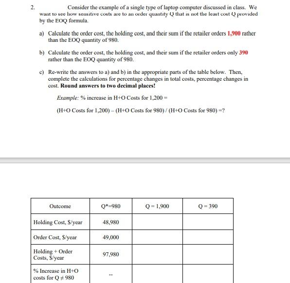 Here is the data set for question #2: Q: Product