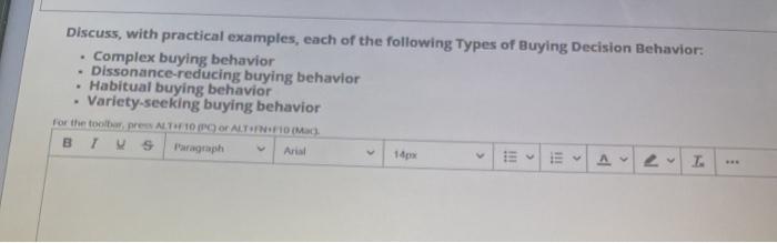 I need it now Discuss, with practical examples,