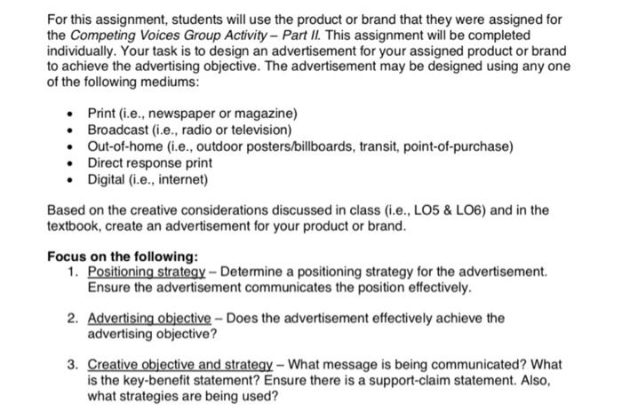 product is "iphone" For this assignment, students