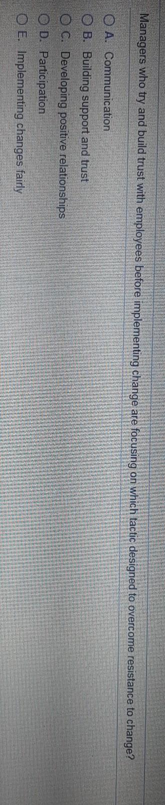 Managers who try and build trust with employees