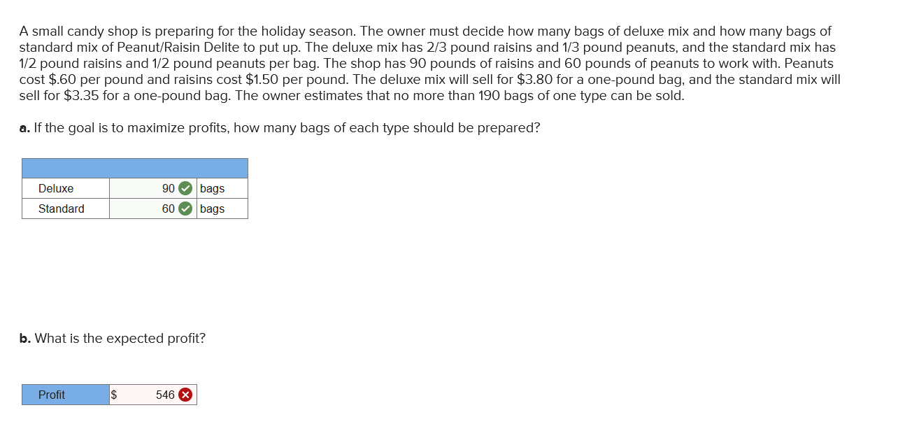 Need help with part B please. A small candy shop