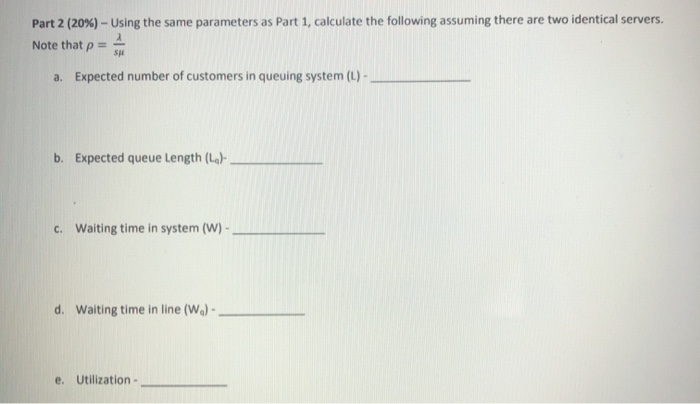 part 2 only* Part 2 (20%) - Using the same