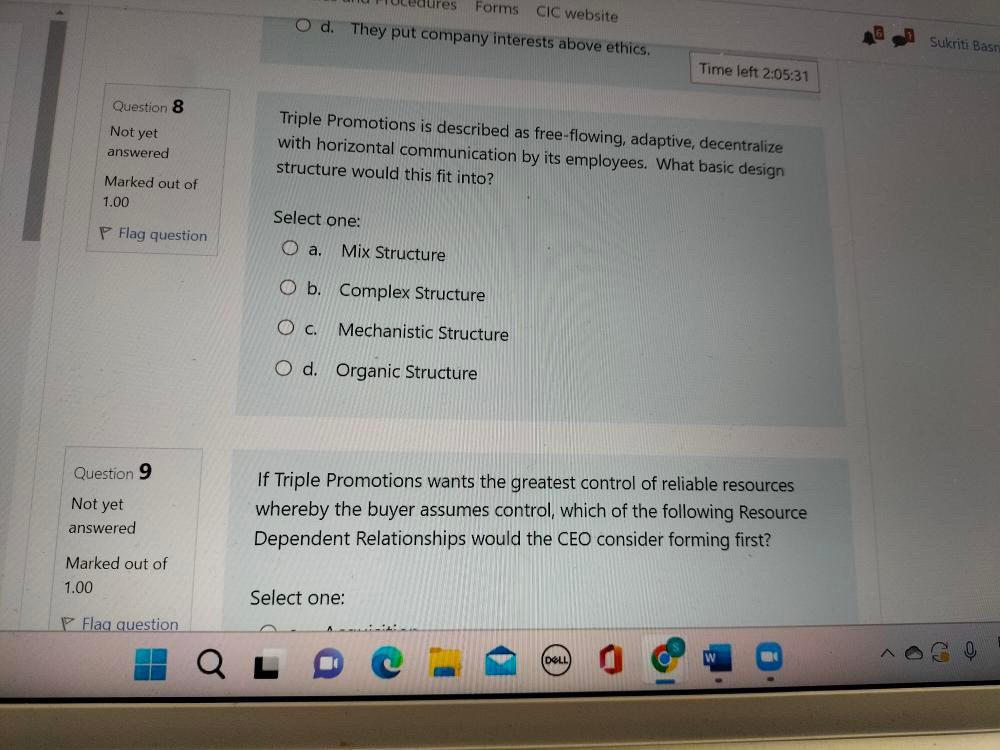 Just need the correct answer dont need any