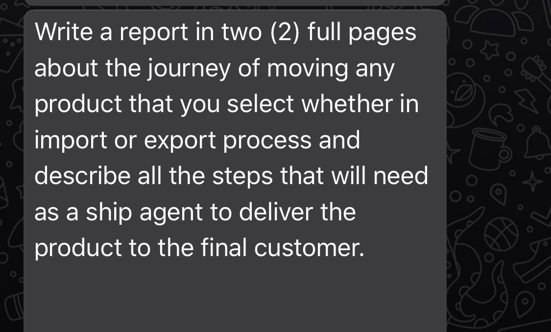 Write a report in two (2) full pages about the