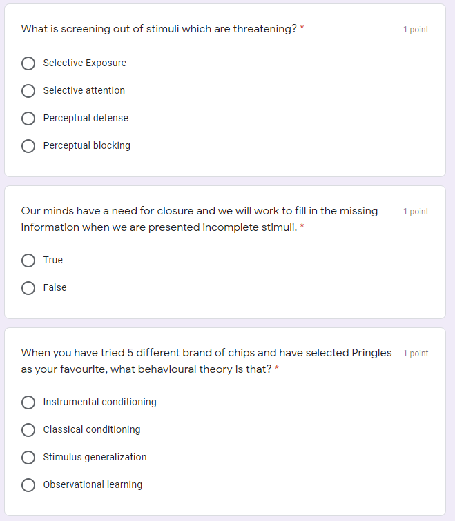 What is screening out of stimuli which are