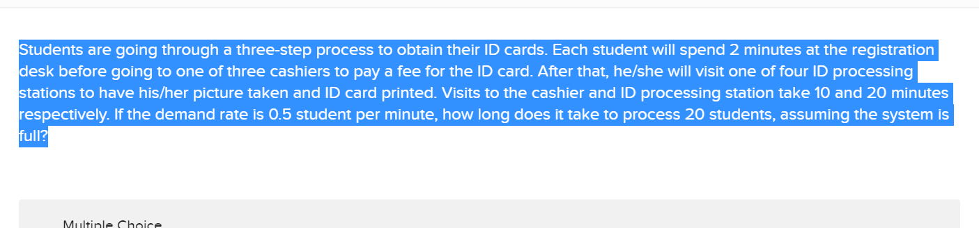 Students are going through a three-step process