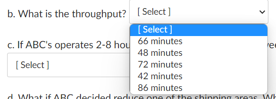 A production line at ABC Inc.'s machine shop has