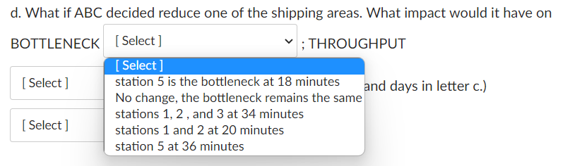 A production line at ABC Inc.'s machine shop has