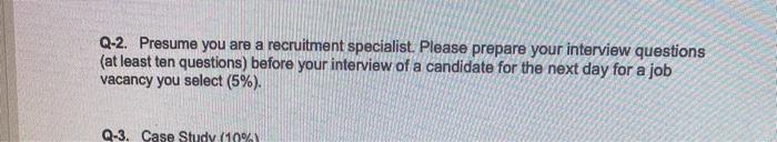 Part IV. Answer the Questions (20% MARKS) Each