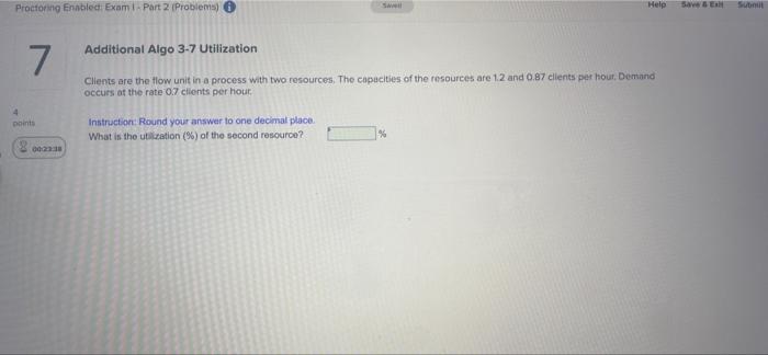 Proctoning Enabled Exam Part 2 (Problems) Help