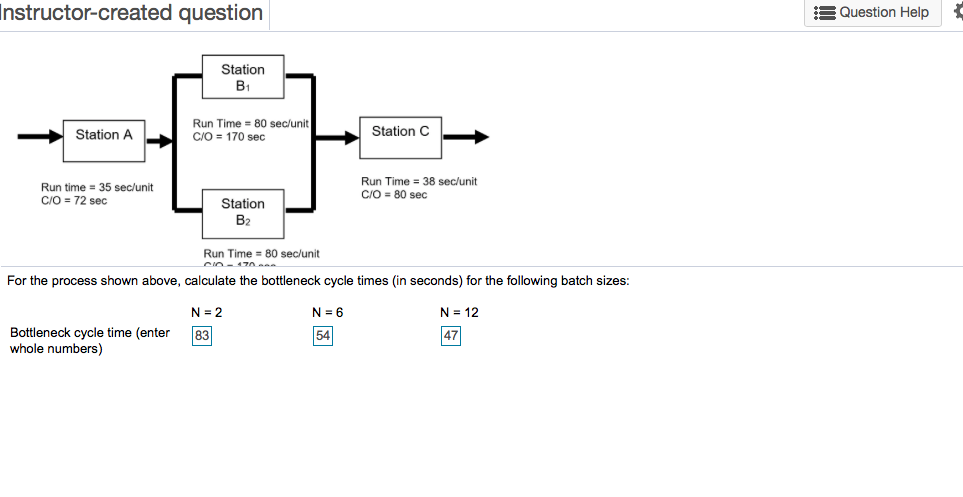 Instructor-created question Question Help Station