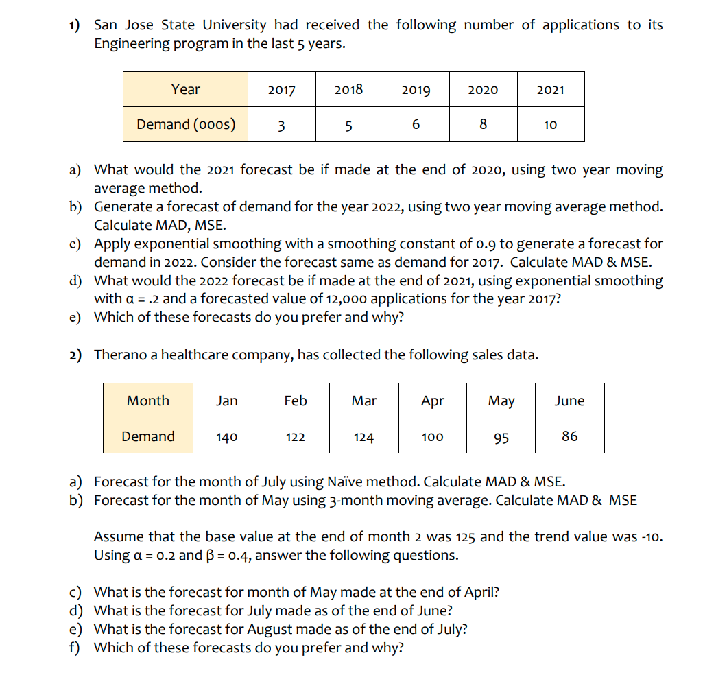 please solve the questions in excel and provide