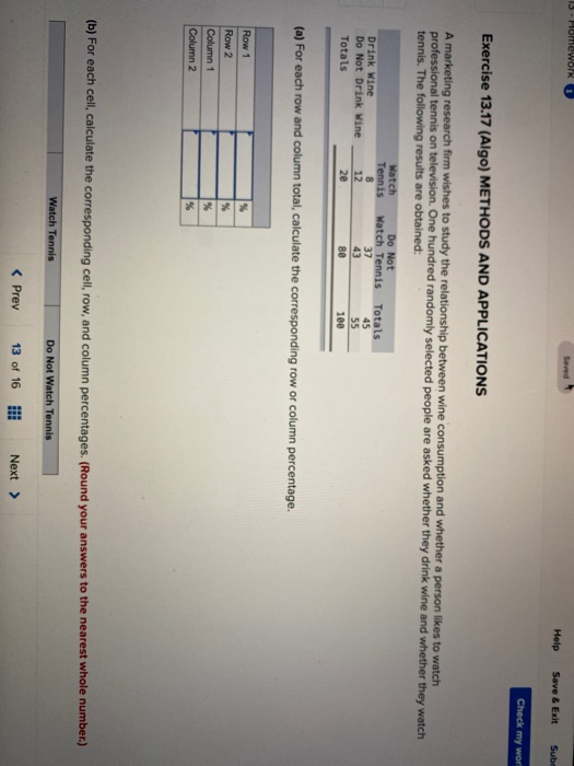 15 - Homework Saved Help Save & Exit Sub Check my