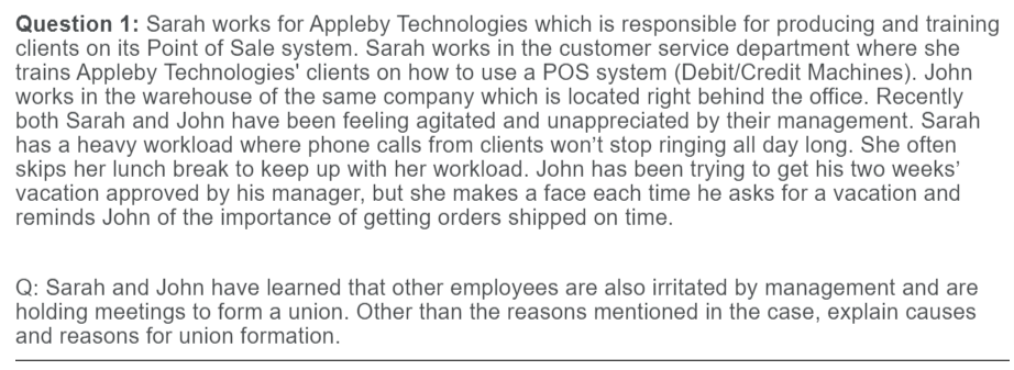 Question 1: Sam has been caught drinking on the