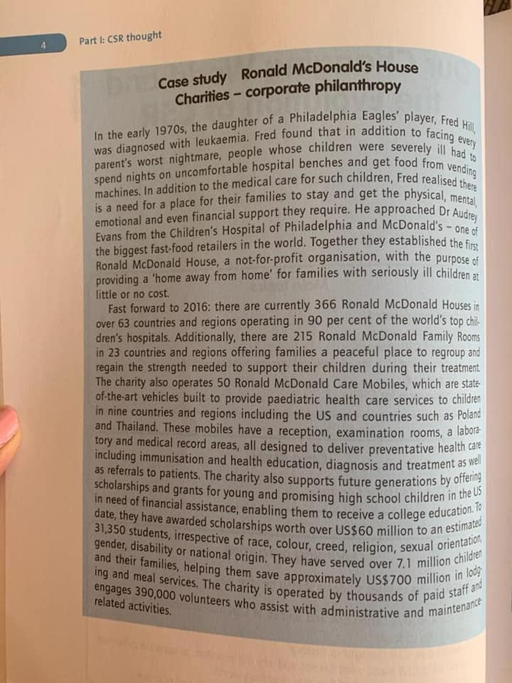 Read the Ronald McDonald House Charities case