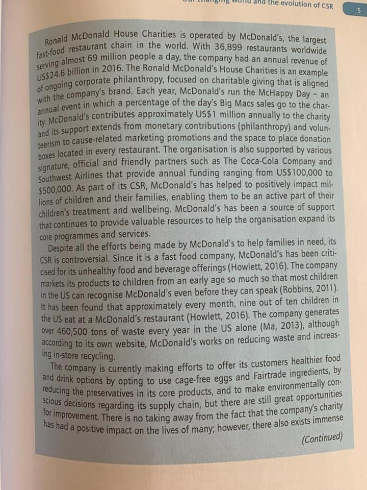 Read the Ronald McDonald House Charities case