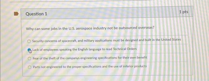 please help asap!!! Question 1 1 pts Why can some