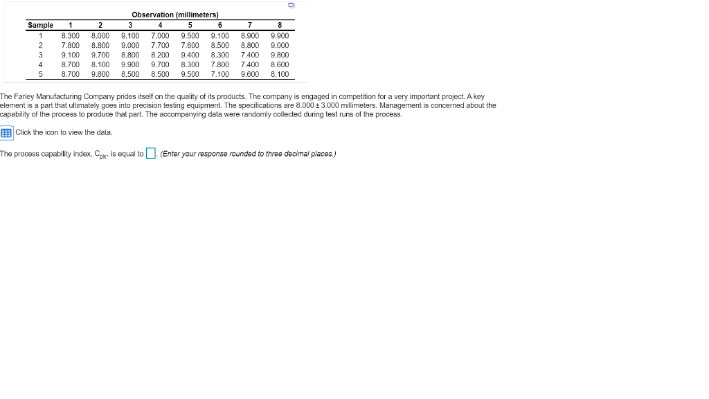 Sample 2 7 1 8.300 .800 9.100 8.700 8.700 2 8.000