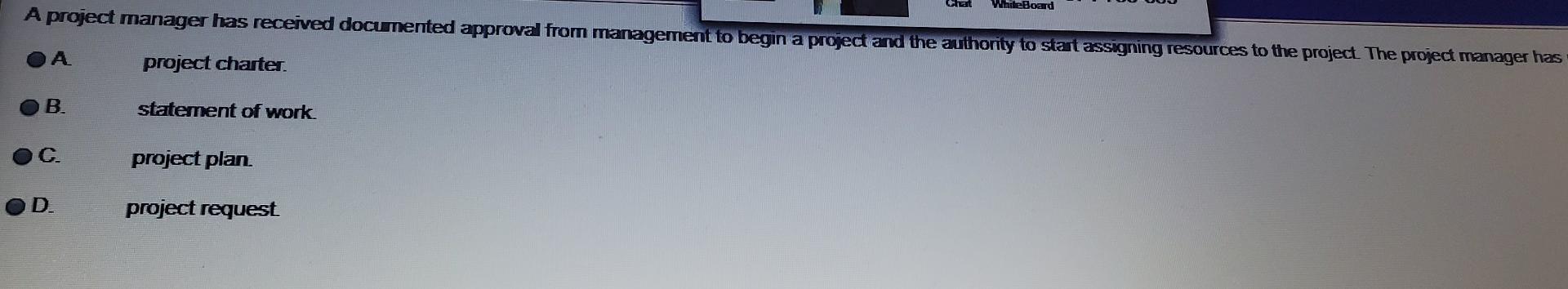 Chat White Board A firm, fixed price project is