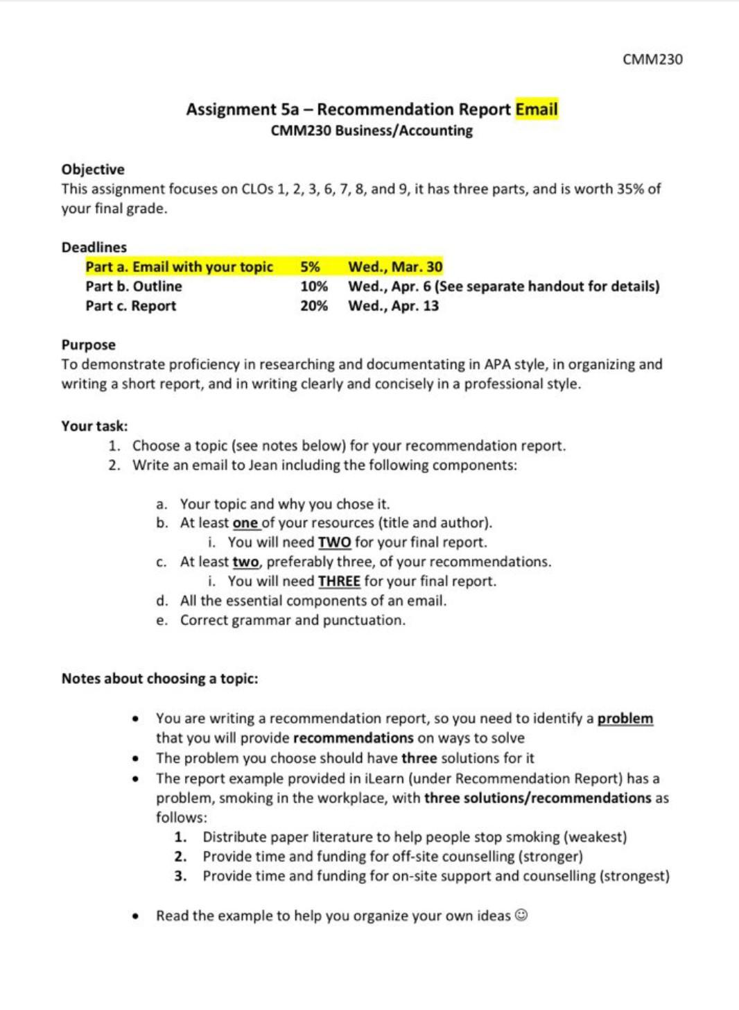 Please make it relevant and do as soon as