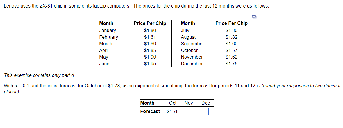 This exercise contains only part d. With =0.1 and