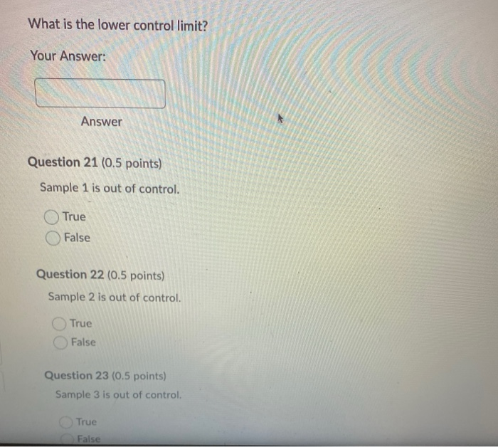 please answer the following A quality inspector