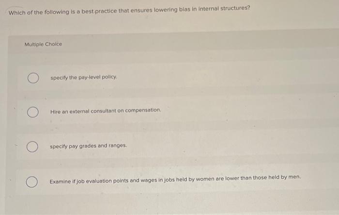 Which of the following is a best practice that