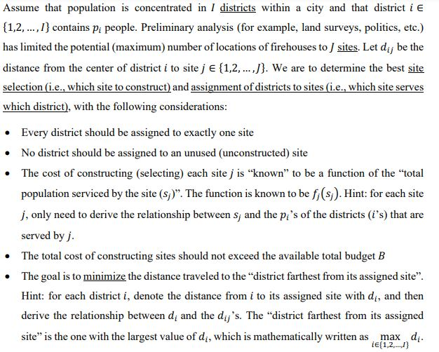 Assume that population is concentrated in /