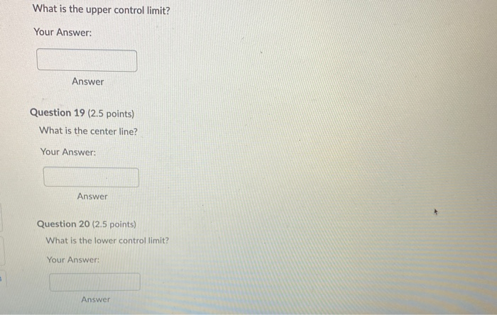 please answer the following Question 17 (2.5