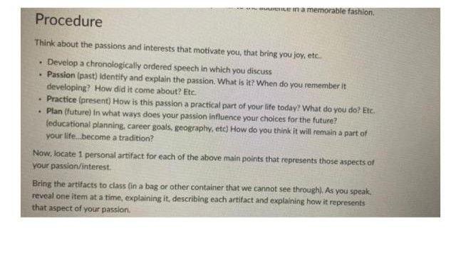 Un a memorable fashion Procedure . Think about