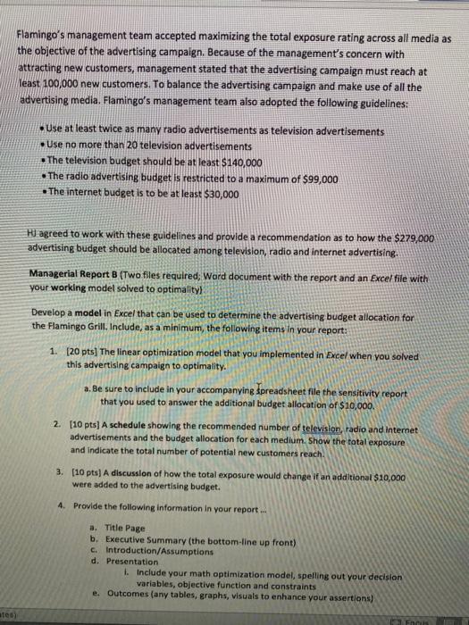 Case Study #4 - Linear Programming - Planning an