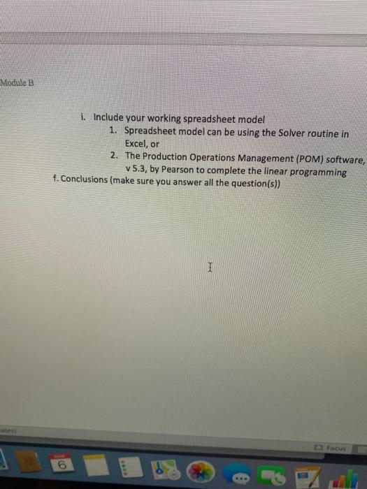 Case Study #4 - Linear Programming - Planning an