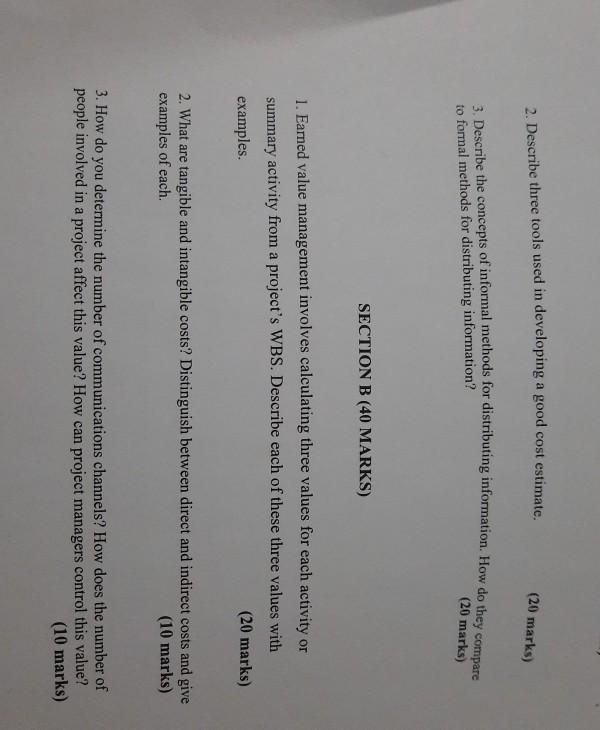 2. Describe three tools used in developing a good