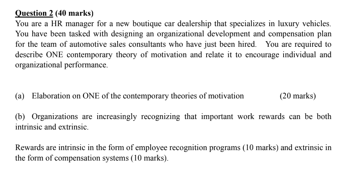 Each question need to write down at least 400