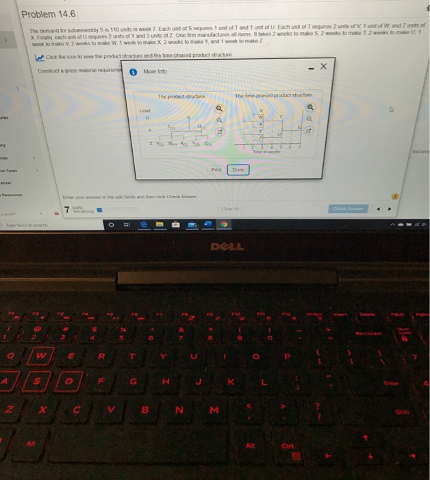 Problem 14.6 The demand for 110 units n week 7.