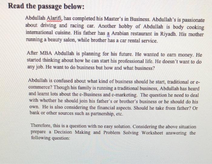 please read the passage and answer the question