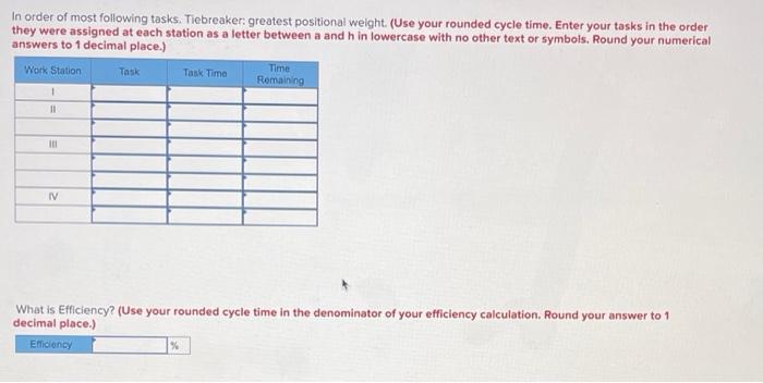 A manager wants to assign tasks to workstations