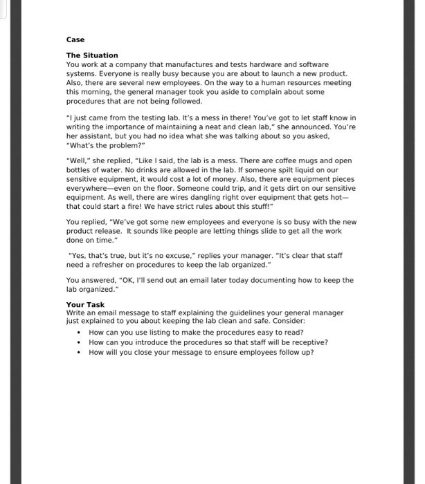 Instructions and tips Read through this entire