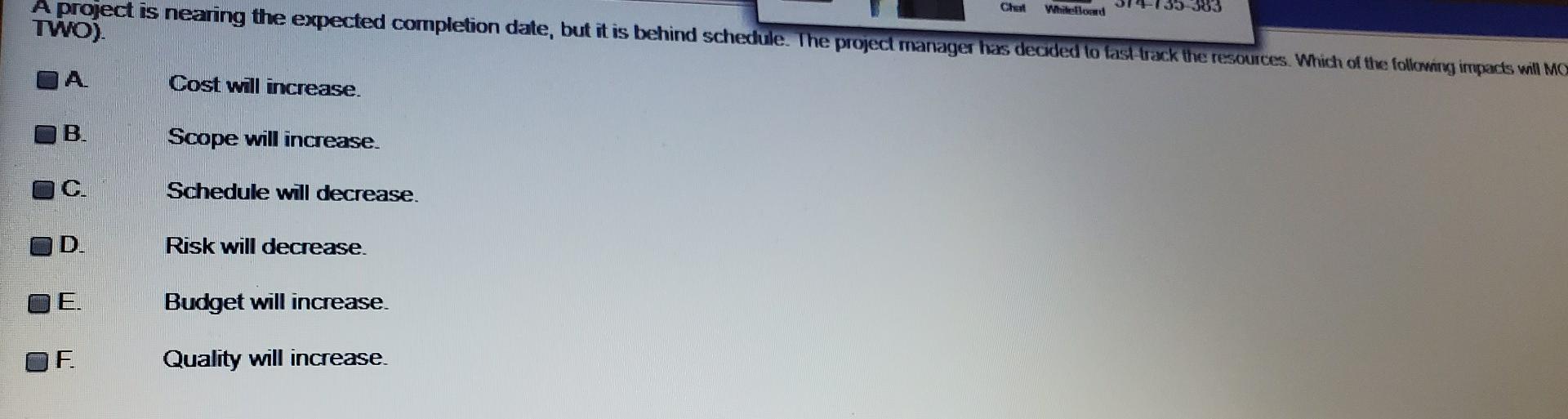 Whileload A project is nearing the expected