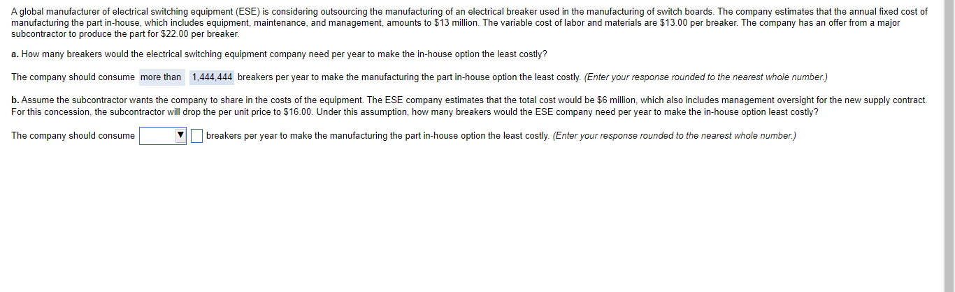 A global manufacturer of electrical switching