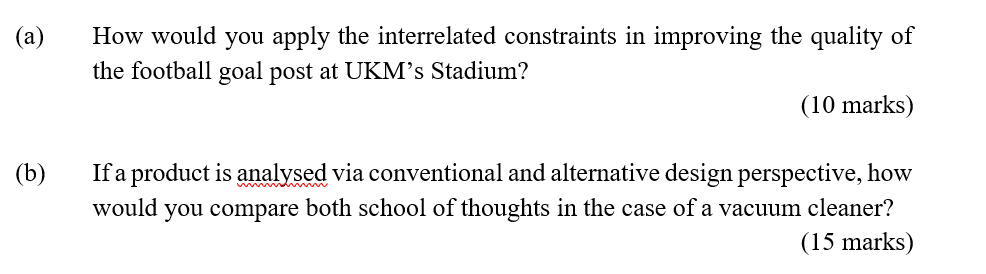 (a) How would you apply the interrelated