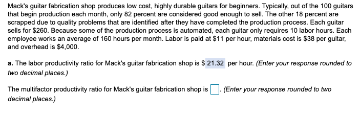 Mack's guitar fabrication shop produces low cost,