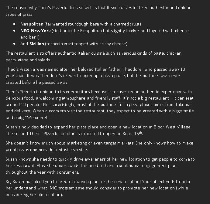 Media Options Even though her first Pizzeria is