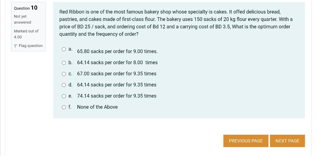 Question 10 Not yet answered Red Ribbon is one of