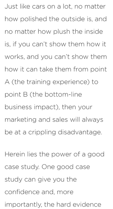 Summy Of this Case study. This case study is