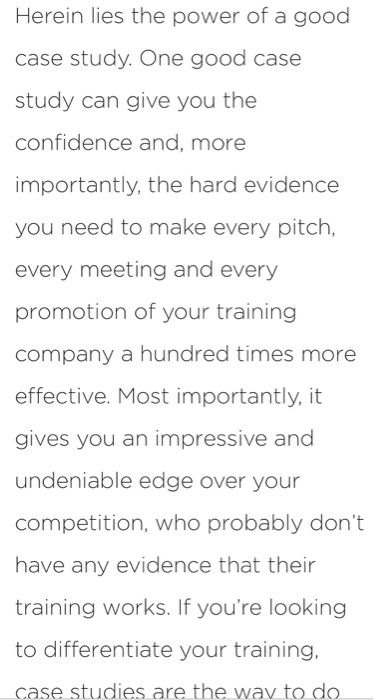 Summy Of this Case study. This case study is