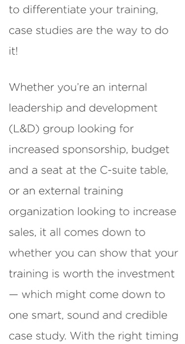 Summy Of this Case study. This case study is