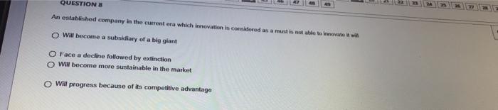 QUESTION 12 Developing an entirely new product