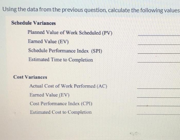 Using the data from the previous question,